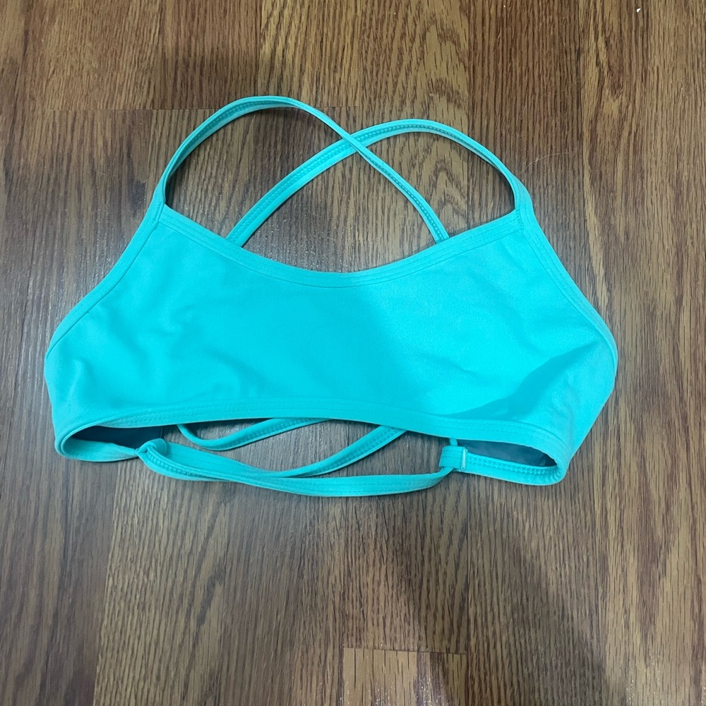 Jolyn “Xavier” teal bikini top size xs